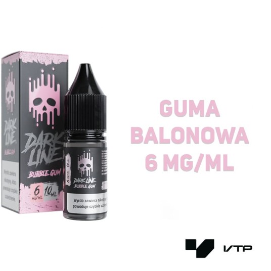 *LIQUID DARK LINE - BUBBLE GUM 10ML 06MG -zdjęcie numer 2