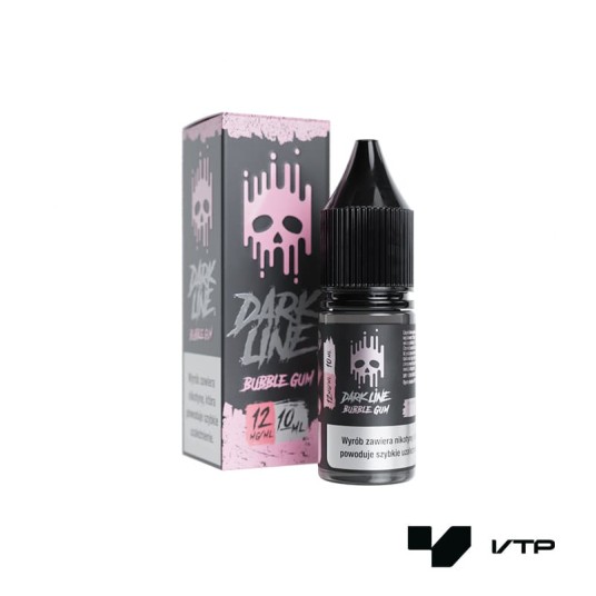 *LIQUID DARK LINE - BUBBLE GUM 10ML 12MG -zdjęcie numer 1