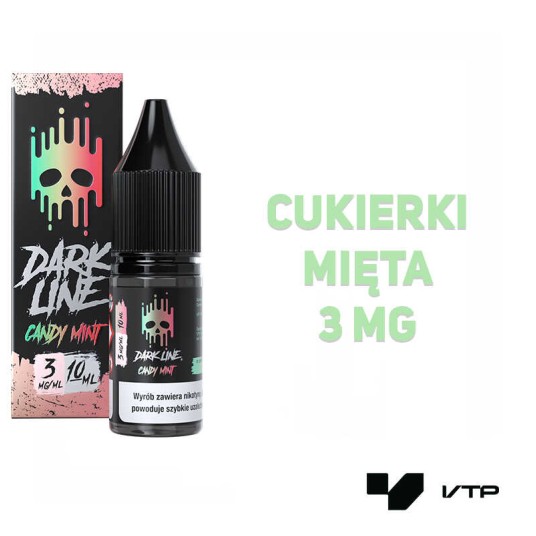 *LIQUID DARK LINE - CANDY MINT 10ML 03MG -zdjęcie numer 2