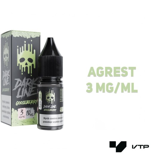 *LIQUID DARK LINE - GOOSEBERRY 10ML 03MG -zdjęcie numer 2