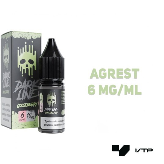 *LIQUID DARK LINE - GOOSEBERRY 10ML 06MG -zdjęcie numer 2