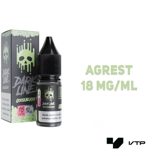 *LIQUID DARK LINE - GOOSEBERRY 10ML 18MG -zdjęcie numer 2