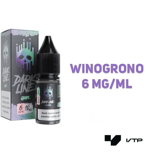 *LIQUID DARK LINE - GRAPE 10ML 06MG -zdjęcie numer 2