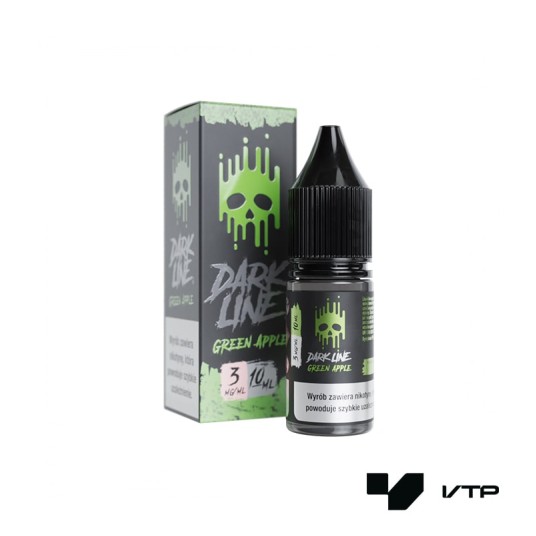 *LIQUID DARK LINE - GREEN APPLE 10ML 03MG -zdjęcie numer 1