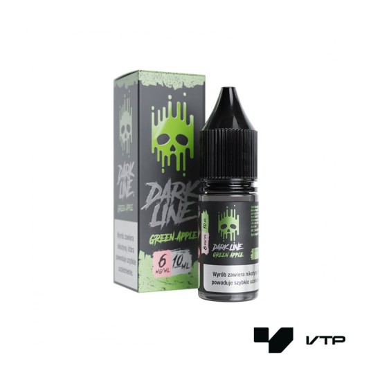 *LIQUID DARK LINE - GREEN APPLE 10ML 06MG -zdjęcie numer 1