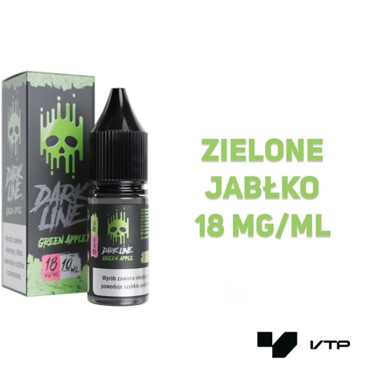*LIQUID DARK LINE - GREEN APPLE 10ML 18MG -zdjęcie numer 2