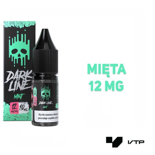 *LIQUID DARK LINE - MINT 10ML 12MG -zdjęcie numer 2
