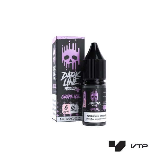 **LIQUID DARK LINE NICO+ - GRAPE ICE 10ML 6MG -zdjęcie numer 1