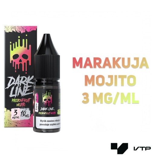 *LIQUID DARK LINE - PASSIONFRUIT MOJITO 10ML 03MG -zdjęcie numer 2
