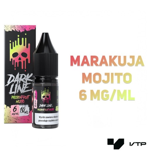 *LIQUID DARK LINE - PASSIONFRUIT MOJITO 10ML 06MG -zdjęcie numer 2