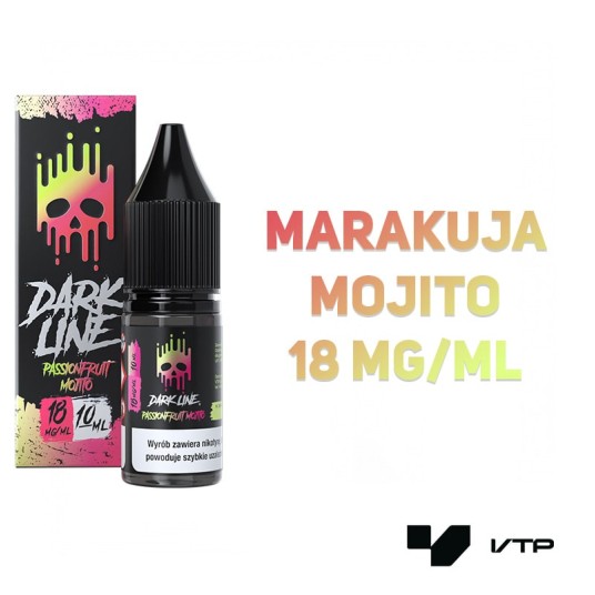 *LIQUID DARK LINE - PASSIONFRUIT MOJITO 10ML 18MG -zdjęcie numer 2