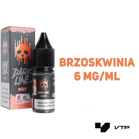 *LIQUID DARK LINE - PEACH 10ML 06MG -zdjęcie numer 2
