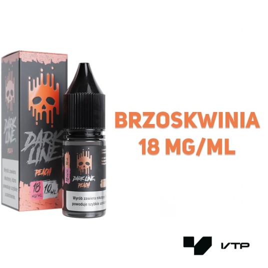 *LIQUID DARK LINE - PEACH 10ML 18MG -zdjęcie numer 2