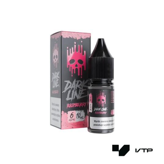 *LIQUID DARK LINE - RASPBERRY 10ML 06MG -zdjęcie numer 1