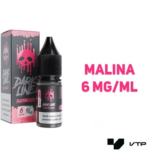 *LIQUID DARK LINE - RASPBERRY 10ML 06MG -zdjęcie numer 2