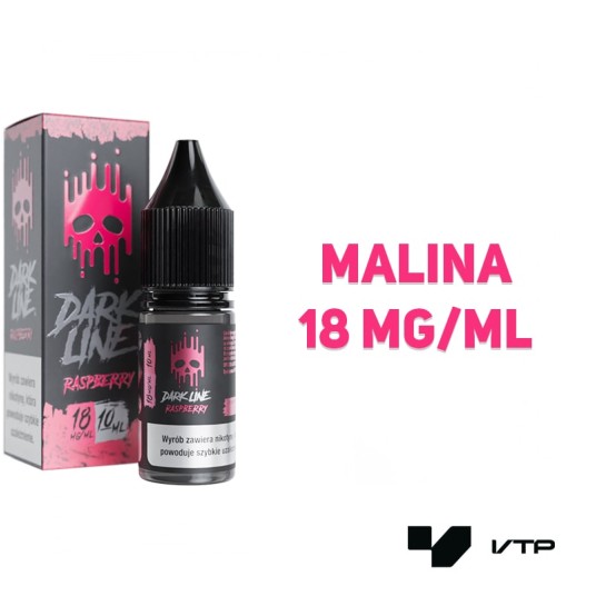 *LIQUID DARK LINE - RASPBERRY 10ML 18MG -zdjęcie numer 2