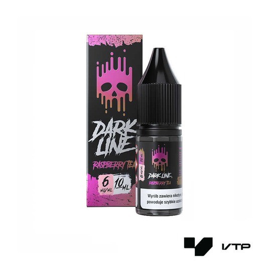 **LIQUID DARK LINE - RASPBERRY TEA 10ML 06MG -zdjęcie numer 1