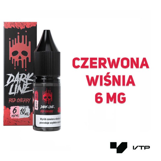 *LIQUID DARK LINE - RED CHERRY 10ML 06MG -zdjęcie numer 2
