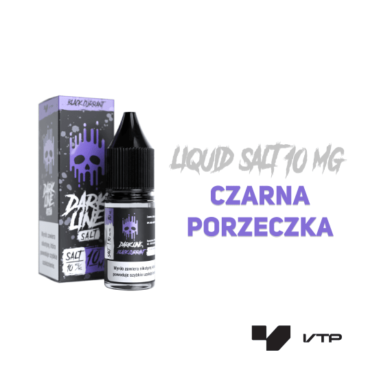 *LIQUID DARK LINE SALT - BLACK CURRANT 10ML 10MG -zdjęcie numer 2