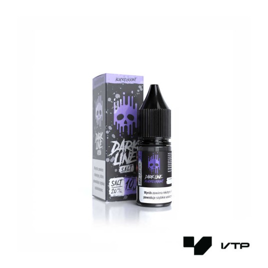 **LIQUID DARK LINE SALT - BLACK CURRANT 10ML 20MG -zdjęcie numer 1