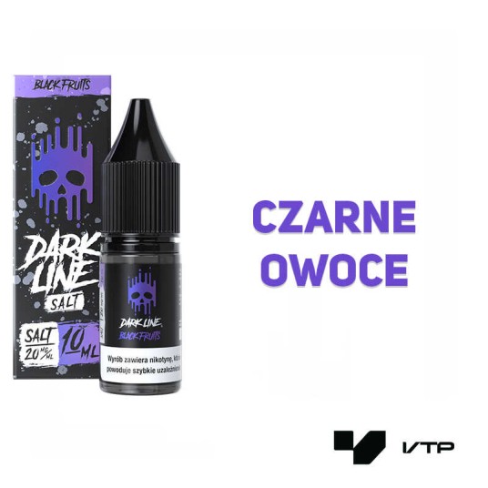 *LIQUID DARK LINE SALT - BLACK FRUITS 10ML 20MG -zdjęcie numer 2