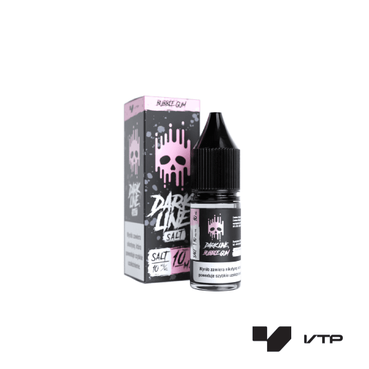 *LIQUID DARK LINE SALT - BUBBLE GUM 10ML 10MG -zdjęcie numer 1