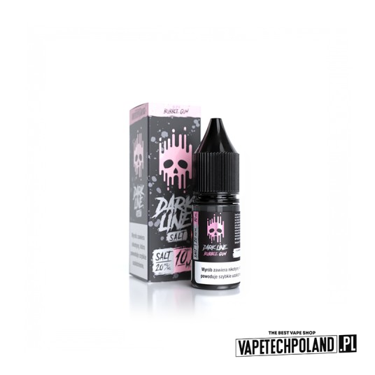 *LIQUID DARK LINE SALT - BUBBLE GUM 10ML 20MG -zdjęcie numer 1