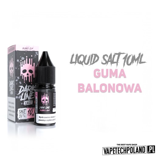 *LIQUID DARK LINE SALT - BUBBLE GUM 10ML 20MG -zdjęcie numer 2