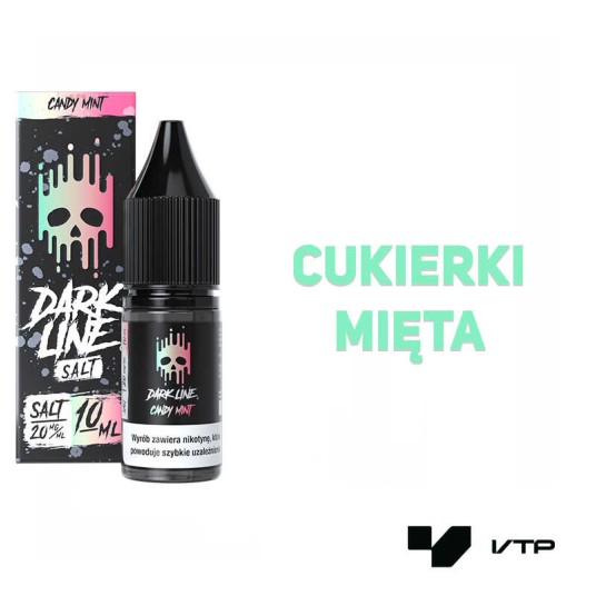 *LIQUID DARK LINE SALT - CANDY MINT 10ML 20MG -zdjęcie numer 2