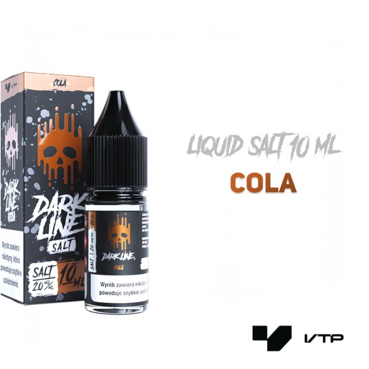 *LIQUID DARK LINE SALT - COLA 10ML 20MG -zdjęcie numer 2