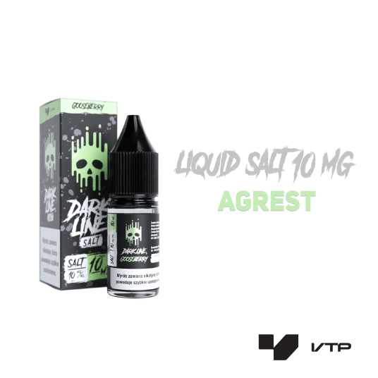 *LIQUID DARK LINE SALT - GOOSEBERRY 10ML 10MG -zdjęcie numer 2