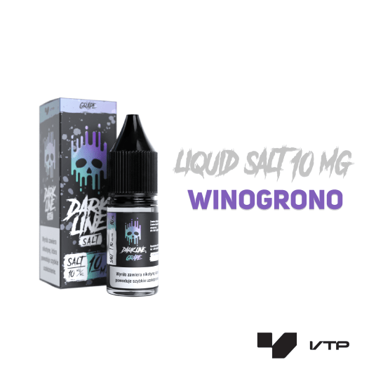 *LIQUID DARK LINE SALT - GRAPE 10ML 10MG -zdjęcie numer 2