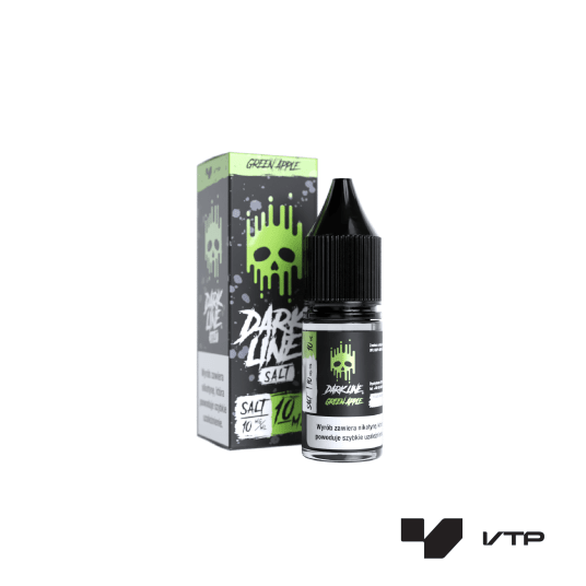 *LIQUID DARK LINE SALT - GREEN APPLE 10ML 10MG -zdjęcie numer 1