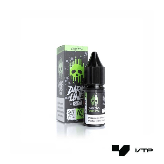 **LIQUID DARK LINE SALT - GREEN APPLE 10ML 20MG -zdjęcie numer 1