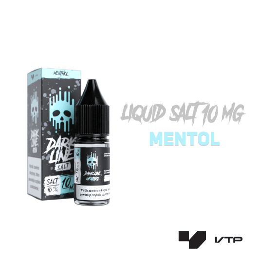 *LIQUID DARK LINE SALT - MENTHOL 10ML 10MG -zdjęcie numer 2