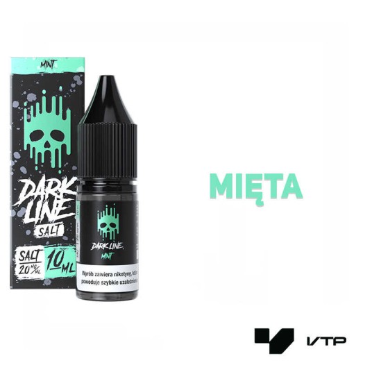 *LIQUID DARK LINE SALT - MINT 10ML 20MG -zdjęcie numer 2