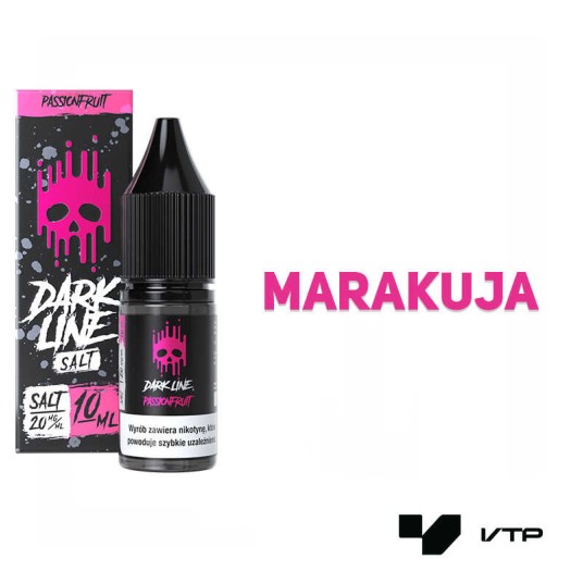 *LIQUID DARK LINE SALT - PASSIONFRUIT 10ML 20MG -zdjęcie numer 2