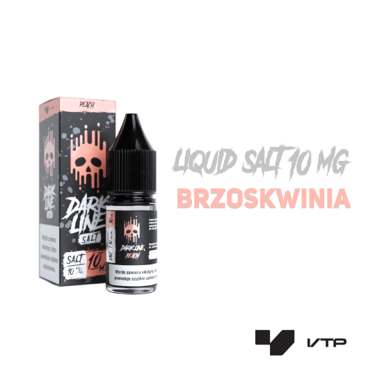 *LIQUID DARK LINE SALT - PEACH 10ML 10MG -zdjęcie numer 2