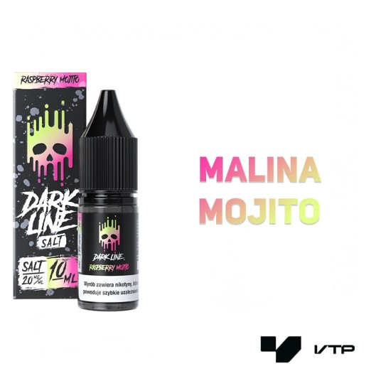 *LIQUID DARK LINE SALT - RASP MOJITO 10ML 20MG -zdjęcie numer 2