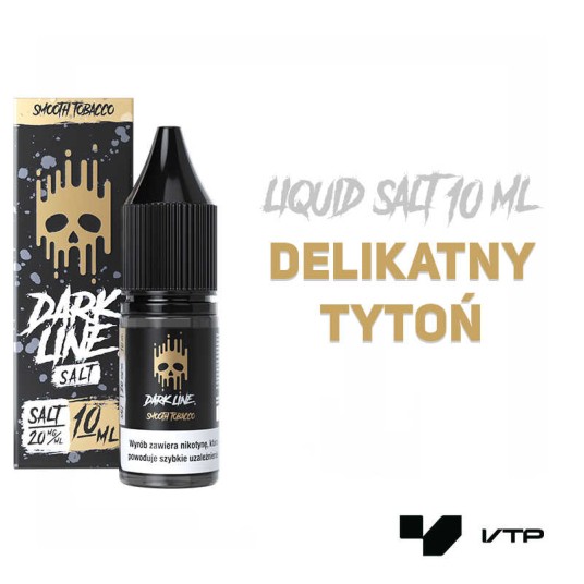 *LIQUID DARK LINE SALT - SMOOTH TOBACCO 10ML 20MG -zdjęcie numer 2