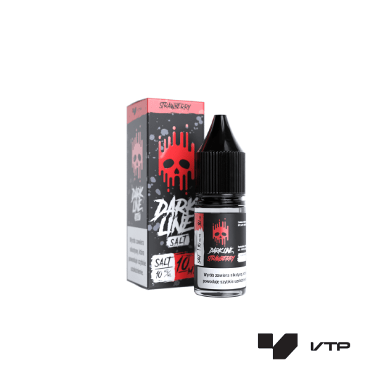 *LIQUID DARK LINE SALT - STRAWBERRY 10ML 10MG -zdjęcie numer 1