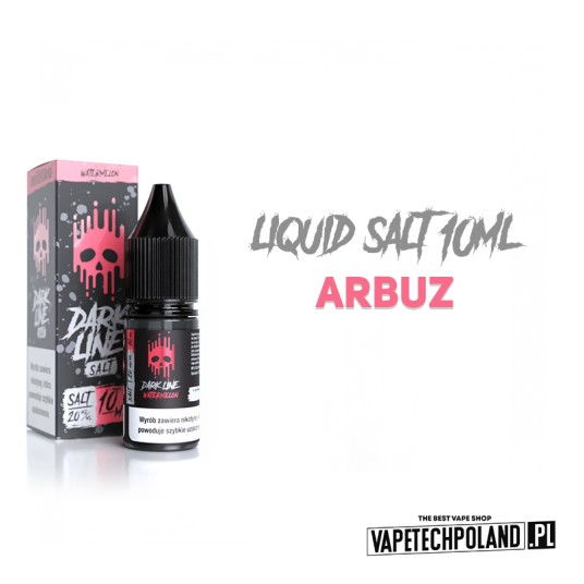 *LIQUID DARK LINE SALT - WATERMELON 10ML 20MG -zdjęcie numer 2