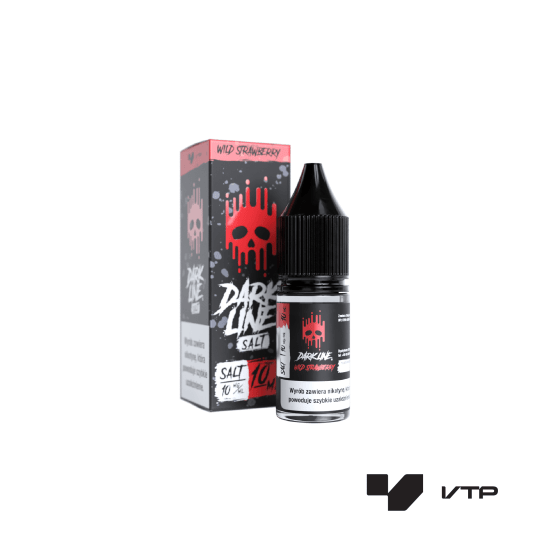 *LIQUID DARK LINE SALT - WILD STRAWBERRY 10ML 10MG -zdjęcie numer 1