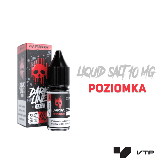 *LIQUID DARK LINE SALT - WILD STRAWBERRY 10ML 10MG -zdjęcie numer 2