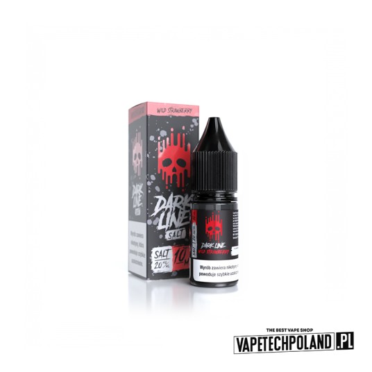 *LIQUID DARK LINE SALT - WILD STRAWBERRY 10ML 20MG -zdjęcie numer 1