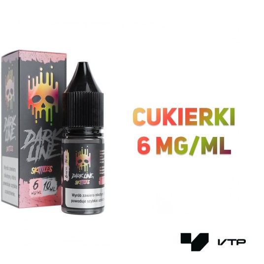 *LIQUID DARK LINE - SKITTLES 10ML 06MG -zdjęcie numer 2