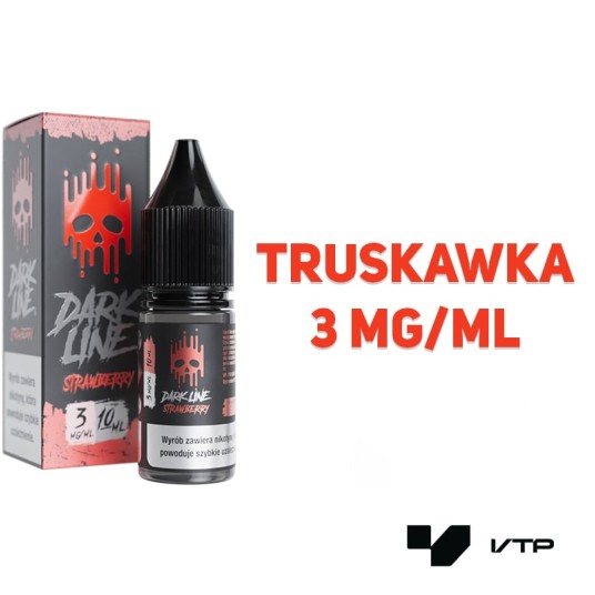 *LIQUID DARK LINE - STRAWBERRY 10ML 03MG -zdjęcie numer 2