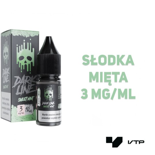 *LIQUID DARK LINE - SWEET MINT 10ML 03MG -zdjęcie numer 2