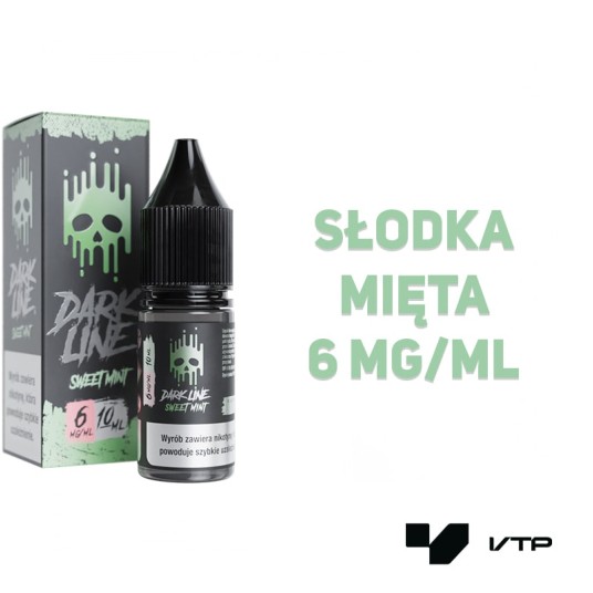 *LIQUID DARK LINE - SWEET MINT 10ML 06MG -zdjęcie numer 2