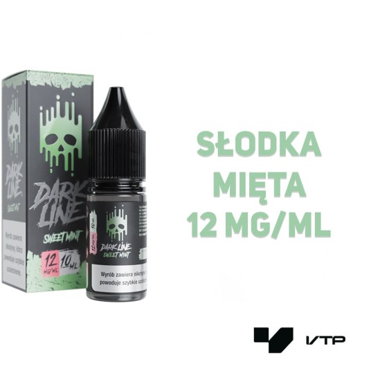 *LIQUID DARK LINE - SWEET MINT 10ML 12MG -zdjęcie numer 2